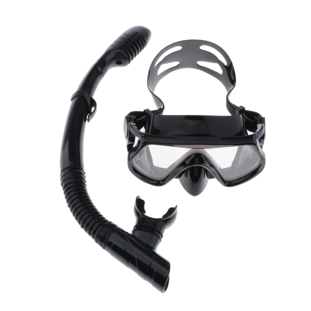 Adjustable Women Men Scuba Diving Gear Snorkeling Mask Goggles & Dry Snorkel
