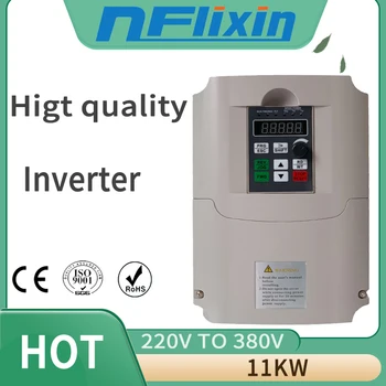 

Free Shipping! 11KW VFD Single Phase Input 220V Three Phase Output 380V Variable Frequency Inverter /AC inverter