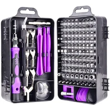 135 in 1 Screwdriver Set of Screw Driver Bit Set Multi-function Precision Mobile Phone Repair Device Hand Tools Torx Hex