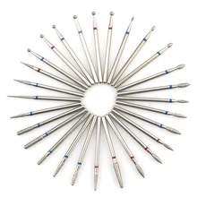 1 pièces diamant clou perceuse fraise Nail Art foret cuticule propre pour manucure ongles limes électrique moulins fraise outil(China)