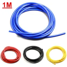 Universal 1M 3mm/4mm/6mm/8mm Silicone Vacuum Tube Hose Silicon Tubing Blue Black Red Yellow Car Accessories