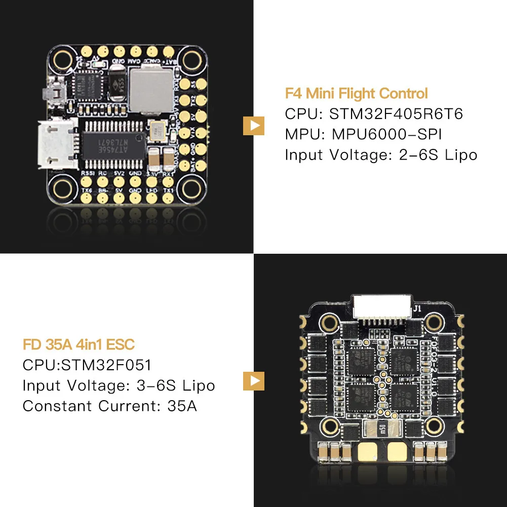 Дрон fimi x8 se Дрон gpsHGLRC FD435 стек 20X20 3-6S FD F4 мини Контроллер полета 35A BL32 4в1 Дрон ESC 4k dji spark