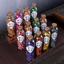 Wierook Цветной дыма Stick ароматическая башня Ладан задняя крышка для зерна из Стекло бутылка обещает утверждает сладкий Копченый 66 форме песочных часов