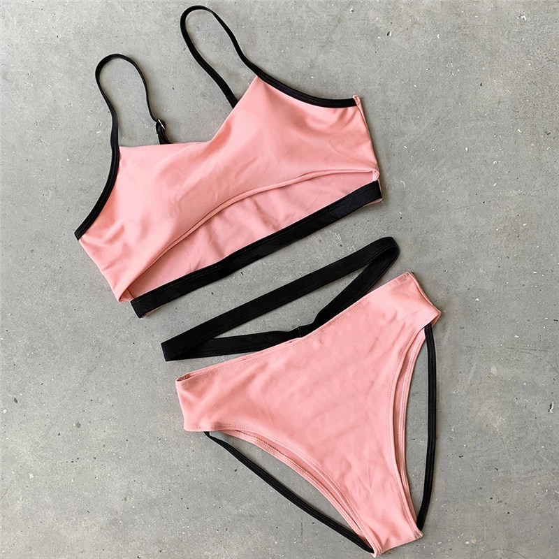 High Waist Swimsuit Solid Bikinis Women Swimwear Sexy Bathing Suit Summer Beach Bikini Female Swimming Suit Triangle Biquini Pad High Waist Swimsuit Solid Bikinis Women Swimwear Sexy Bathing Suit Summer Beach Bikini Female Swimming Suit Triangle Biquini Pad