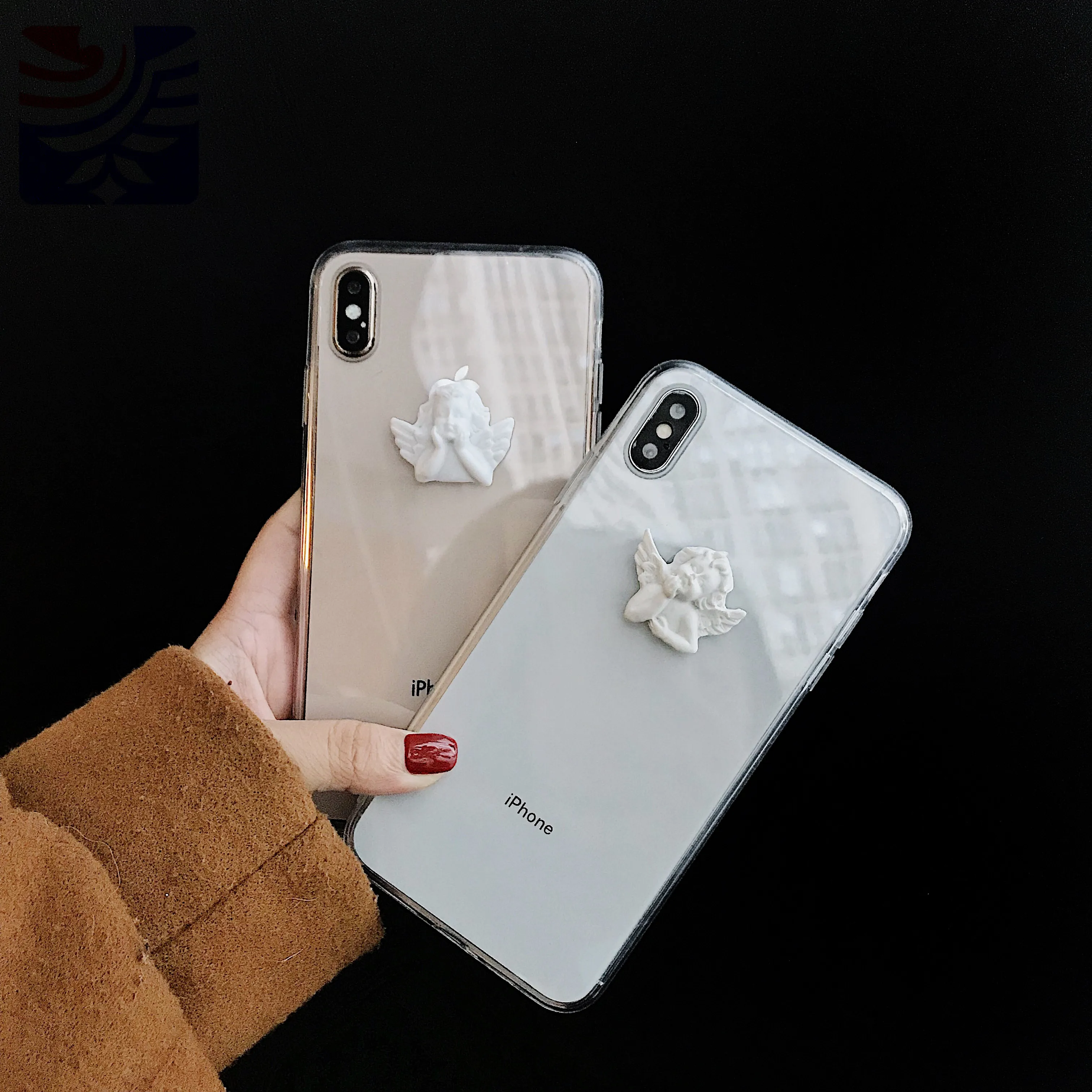 PEIPENG прозрачный силиконовый чехол для iphone X XR XS MAX 8 Angel TPU мягкий 6 6S 7 Plus защитный |