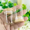 50pcs 15ml 30x40mm Glass Bottle With Bamboo Cap Glass Bottles Liquid Food Grade Tea Liquorice Candy Saffron Jars Vials 1