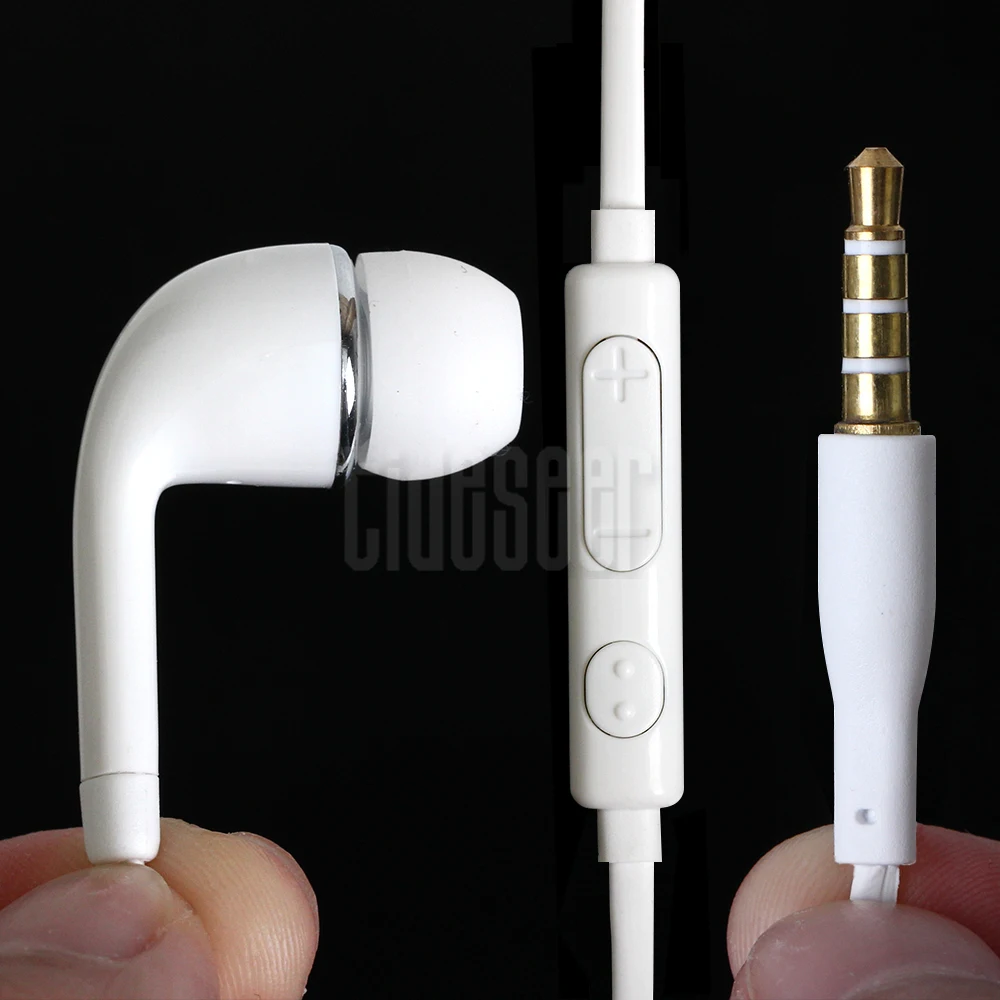 10pcs lot 3 5mm In Ear Earphones Earbuds with Mic Remote Volume Control Sport Wired Headset for Samsung Galaxy S6 S7 S8 J5