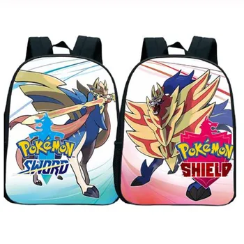 

Pokemon Mochilas Bag Children Preschool School Bags Sword Shield Kindergarten Knapsack Kids Book Bag 12inch Plecak
