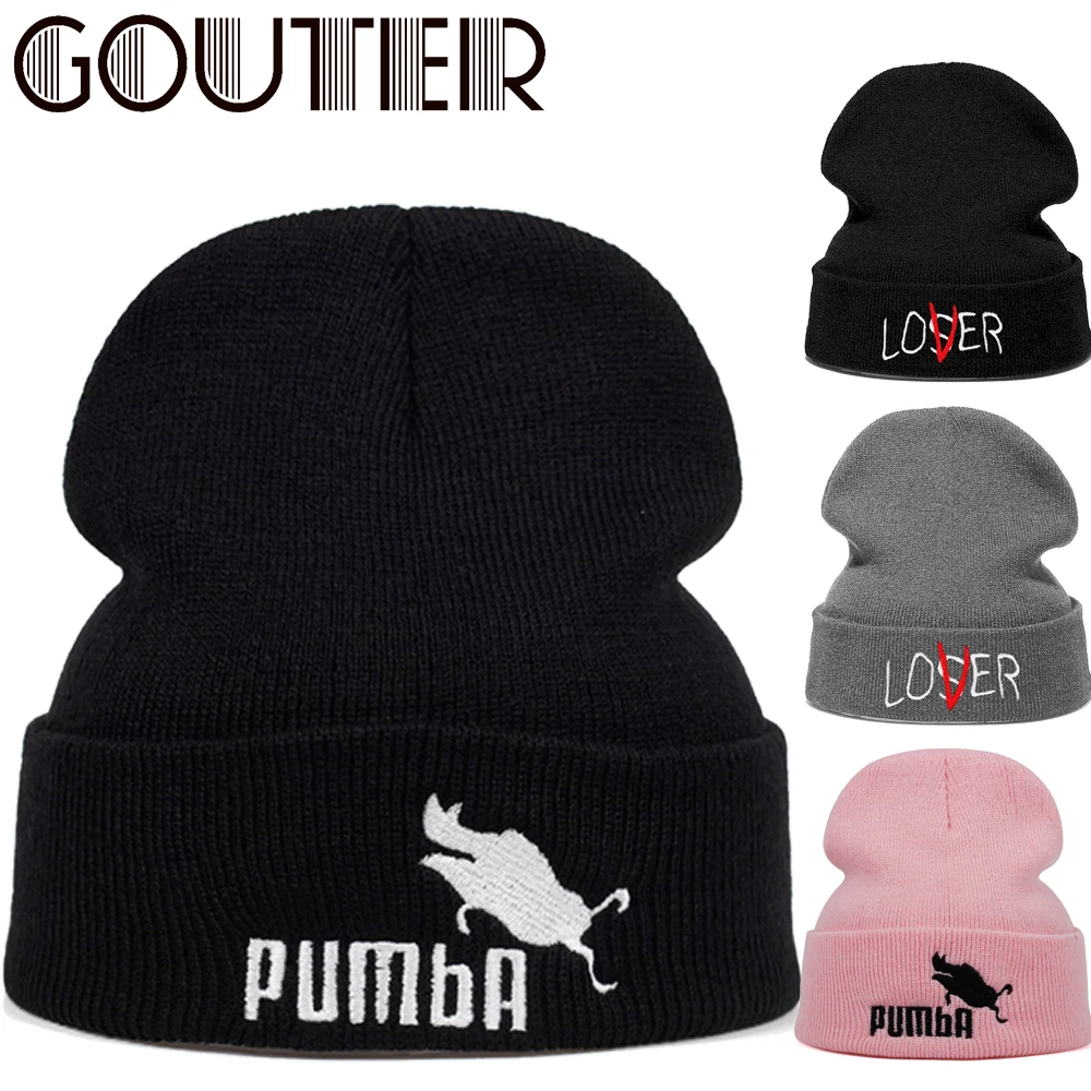 GOUTER измерения зимняя шапка для женщин и мужчин шерстяная шапочка Skullies теплые