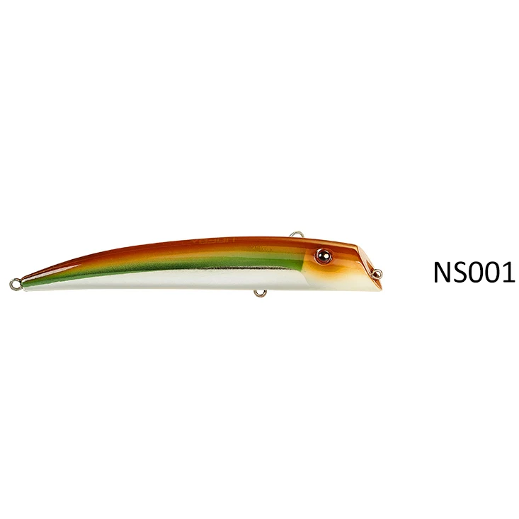 NOEBY 12cm Lipless Minnow Fishing Lure Lifelike Wobbler Hard Bait VMC Hooks19g Saltwater Swimbait Fishing Tackle NBL9153 seabass - Цвет: NS001