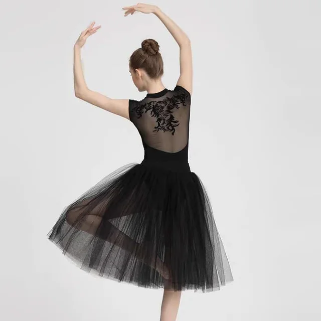 Jupe de Ballet Tutu en dentelle pour adultes, longueur de 80 CM