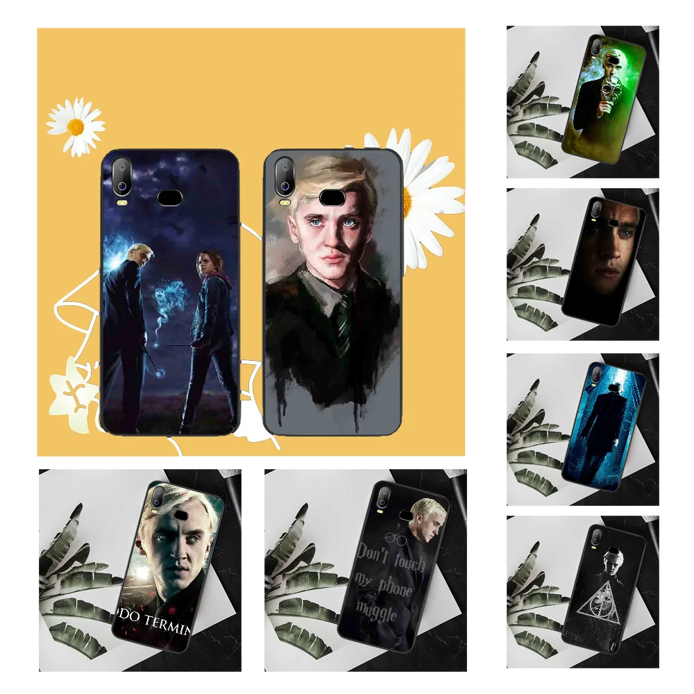 NBDRUICAI Draco Malfoy чехол черный мягкий для телефона Samsung A10 A20 A30 A40 A50 A70 A71 A51 A6 A8 2018 |