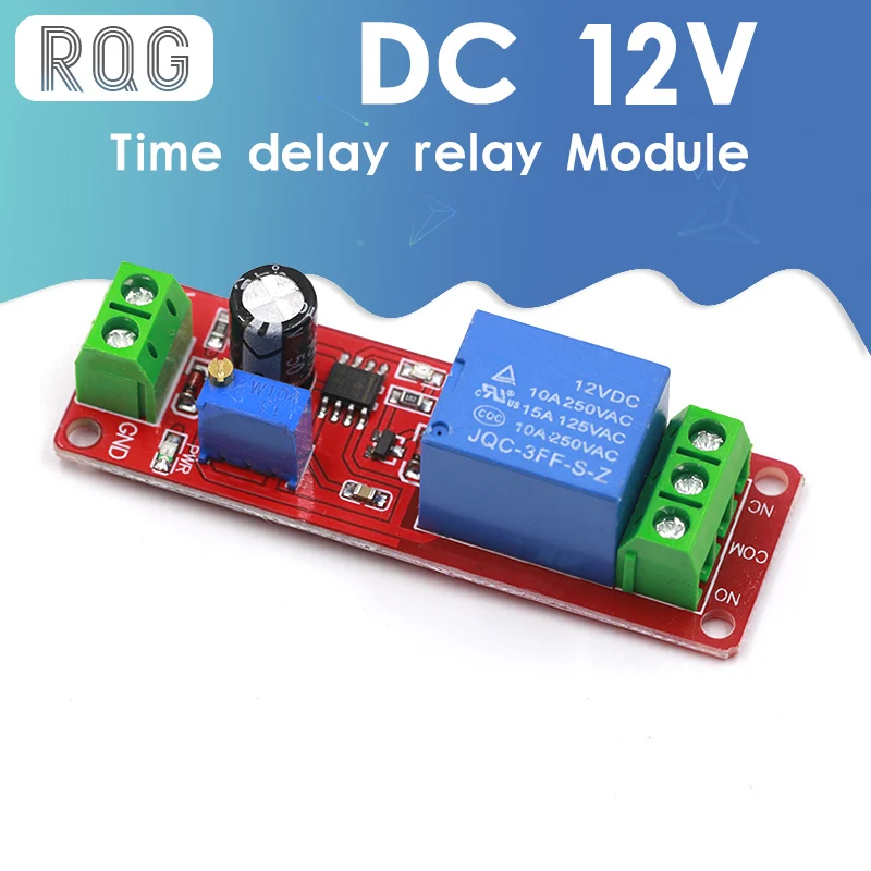 NE555 DK555 Timer Switch Adjustable Disconnect Module Time delay relay DC 12V Delay shield 0~10S | Обустройство дома