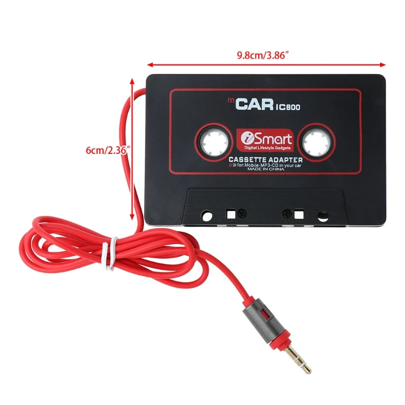 3,5 мм автомобильный AUX аудио кассетный адаптер конвертер для автомобиля CD-плеер MP3