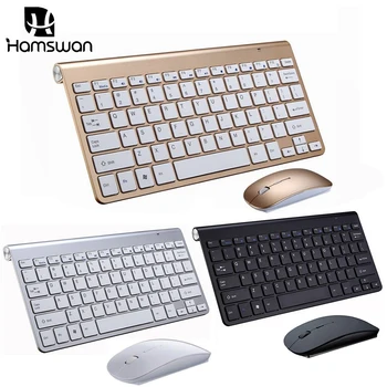 

2.4G Wireless Keyboard Mouse Set Silent Mini Keyboard Mouse Portable For IOS Android Notebook Laptop Mac PC Office Supplies