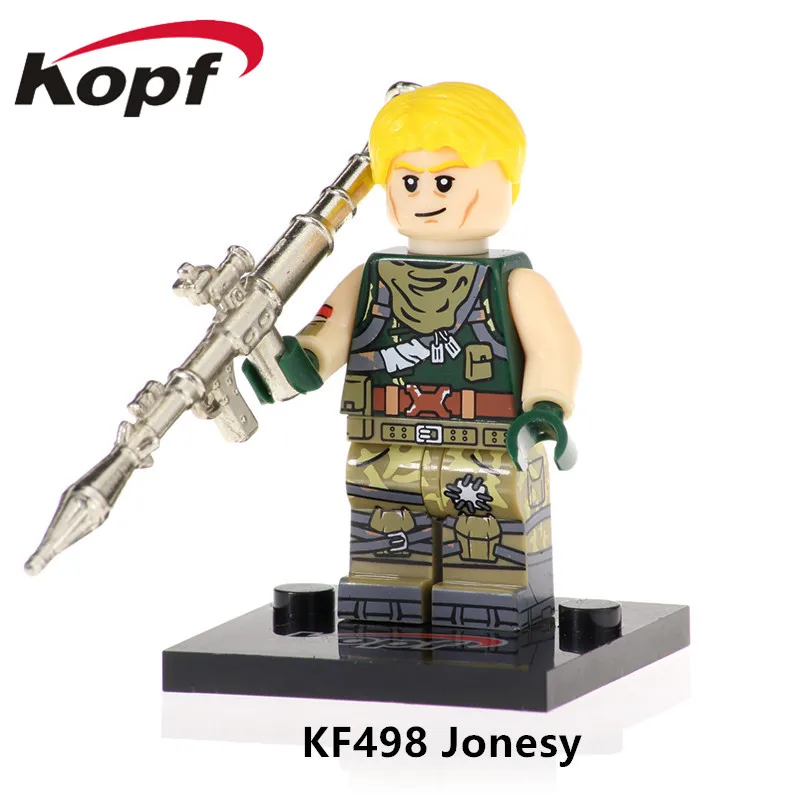 KF498 Without Box Kopf строительные блоки browl stars Sky Fox Glory Авангард с Настоящее металлическое оружие фигурки оружия куклы для детей Детские игрушки KF671 - Цвет: KF498 Without Box