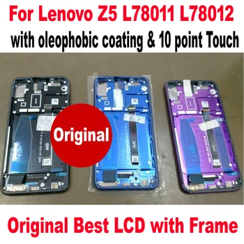 

100% Original Best Working LCD Display Touch Screen Digitizer Assembly Sensor With Frame For Lenovo Z5 L78011 L78012 Pantalla