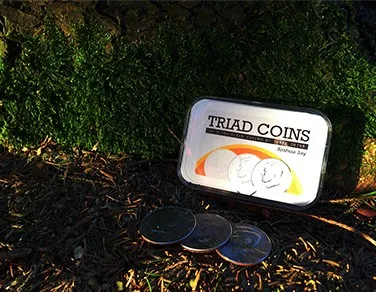 Triad Coins (версия Morgan) от Joshua Jay Magic Tricks Clsoe Up Исчезающие монеты Magia иллюзия трюк