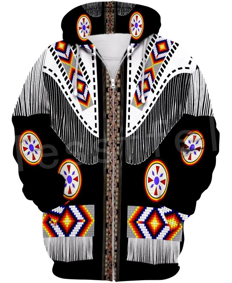 Tessffel Indian Native culture Harajuku Casual Colorful Tracksuit New Fashion 3DPrint Unisex Hoodie/Hoodies/Zipper Men Women s-2