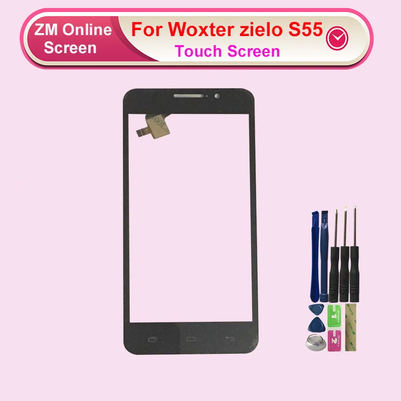 Для WOXTER zielo S55 Сенсорная панель дигитайзер Переднее стекло объектив Замена сенсорного экрана с инструментами