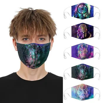 

Men's And Women's Fashion Wind Chimes Windproof Fog Haze s Reusable Mouths cosplay starry sky masks