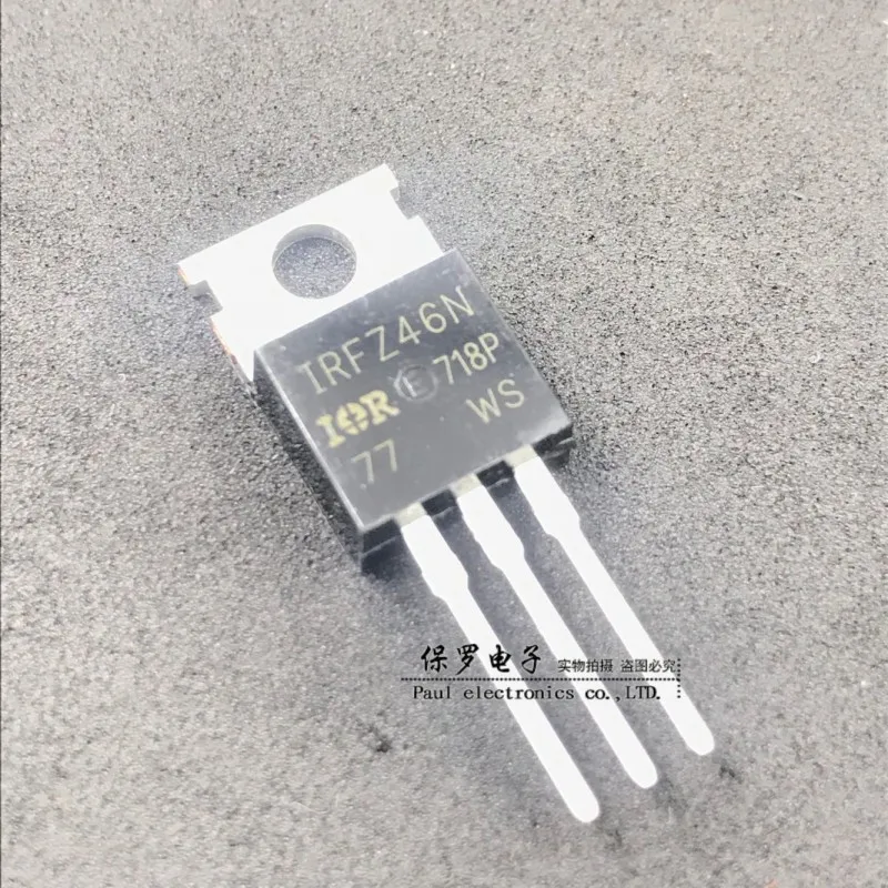 10pcs 100%    ʵ ȿ Ʃ IRFZ46N IRFZ46 TO-220 ƮƮ ÷ 53A 55V,    