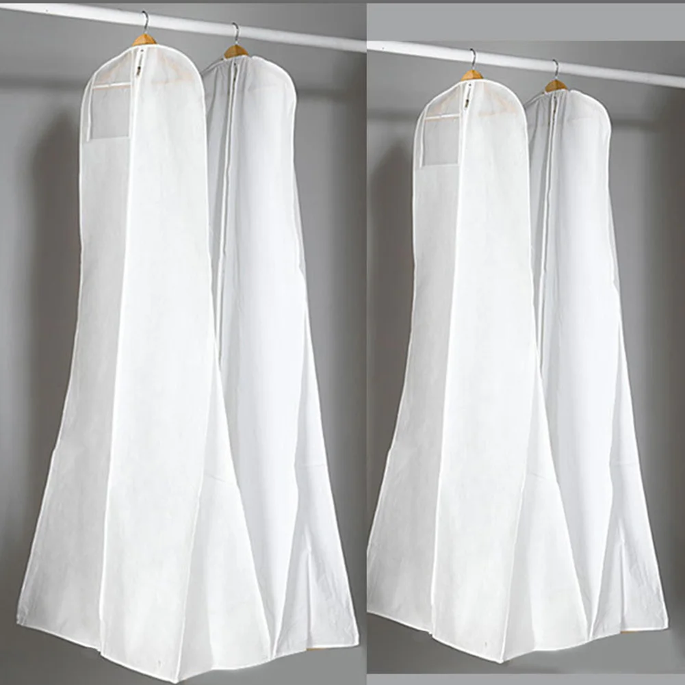 Hang Pouch Thick Storage Bag Wedding Dress Organizer Dustproof Cover Extra Large Non-woven Case For Bridal Gown Durable Clothes