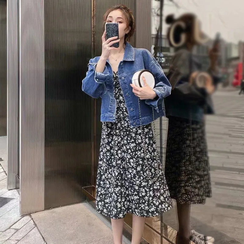 

Sweet Dress Sundress Female Long Floral Printed Dresses V Neck Vintage Dress Femme Boho Beach Casual Dress