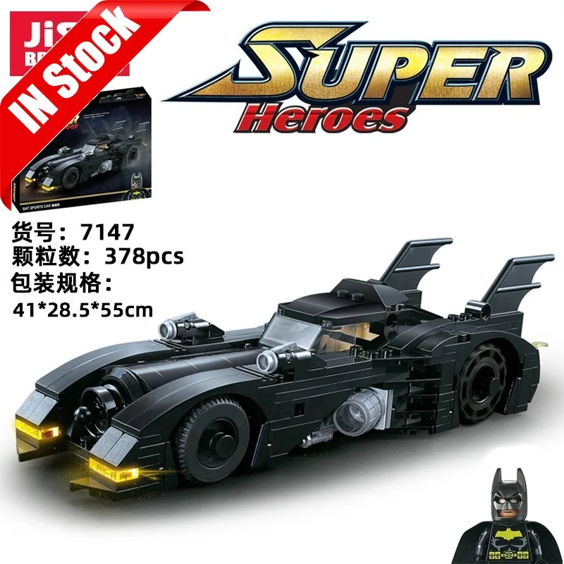 Супергерой DC Batman 1989 Batmobile-ограниченный выпуск набор строительных блоков кирпичи