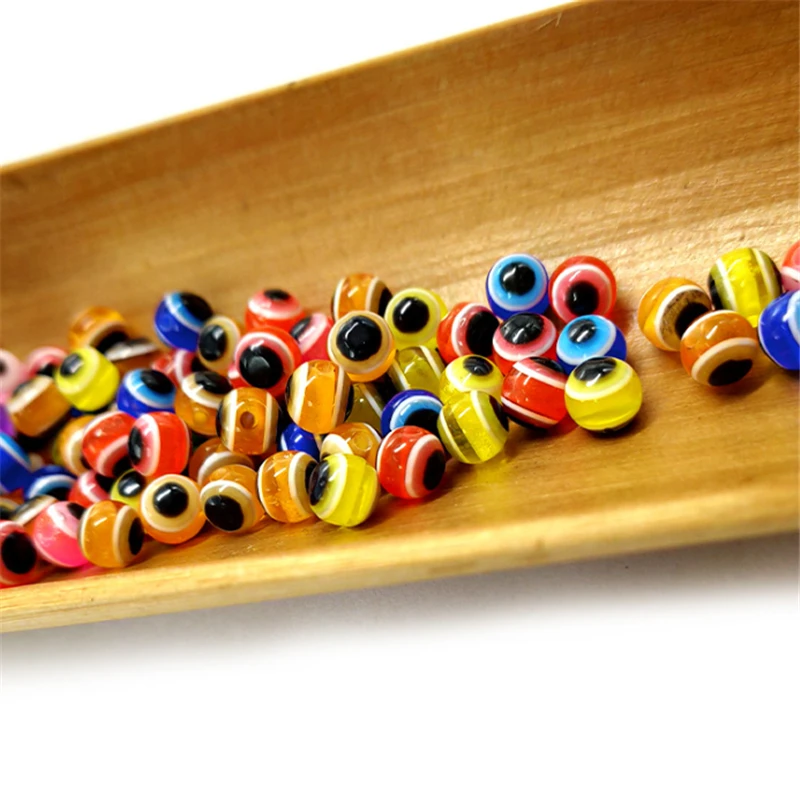 30pcs 5/6/8mm Fish Eye Fishing Beads Mixed Color Carolina Rigs Taxes Rigs Fishing Acrylic Beads DIY Kit Bass Tackle fishing tackle