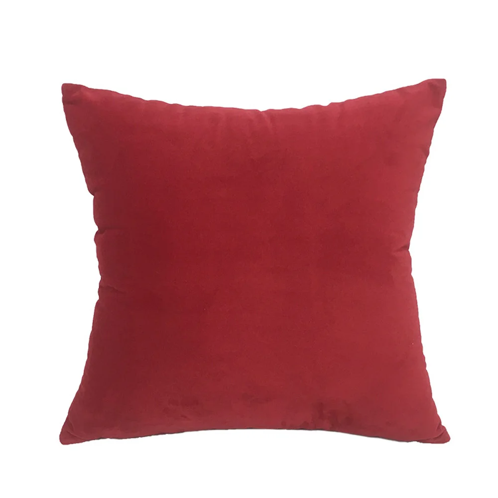 Модный Блестящий гладкий плотный бархатный чехол для подушки 45*45 см - Цвет: 10