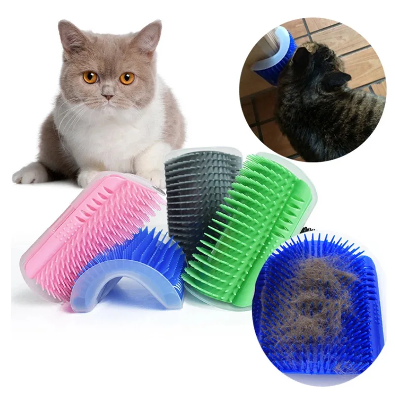 Cats Brush Corner Cat Massage Self Groomer Comb Brush Cat Rubs the Face with a Tickling Comb Cat Product