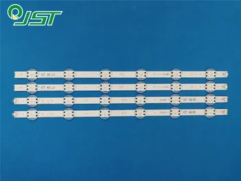 

100% New 4pcs/Kit LED strips for LG 49 TV 49UJ651V 49UV340C UB 49UJ6500 UB LC490DGG 6916L 2862A 6916L 2863A V17 49 L1 V17 49 R1