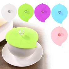 Симпатичные воды питьевой чашки крышка Силиконовая Анти-пыль чаша Крышка Герметичный термостойкий для чайника стеклянные чашки воды питьевой кухни