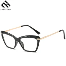 Модные очки для женщин и мужчин, Ретро стиль, кошачий глаз, прозрачные очки, оптическая оправа для очков, прозрачные линзы, оправа для очков, унисекс