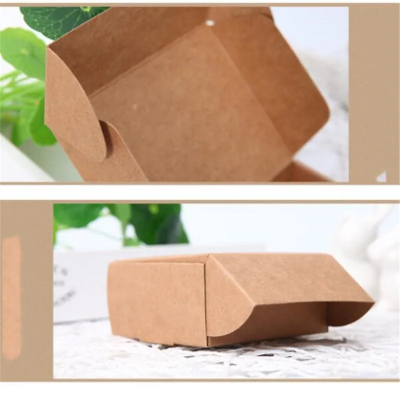 10 шт/лот коричневая крафт-бумажная коробка коробочка для ювелирных изделий для ремесла из картона упаковка подарочная коробка мыло ручной работы коробки для конфет