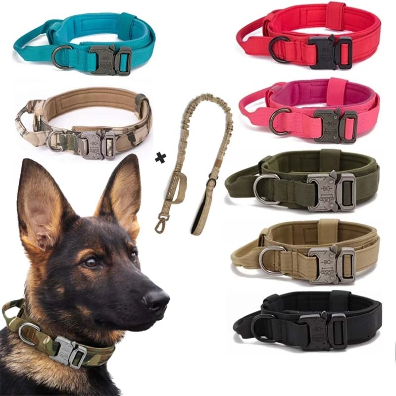 Collares de seguridad para perro, Correa táctica de tela extraíble duradera, tamaño mediano y grande, fácil de caminar, suministros para perros masculinos|Collares| - AliExpress