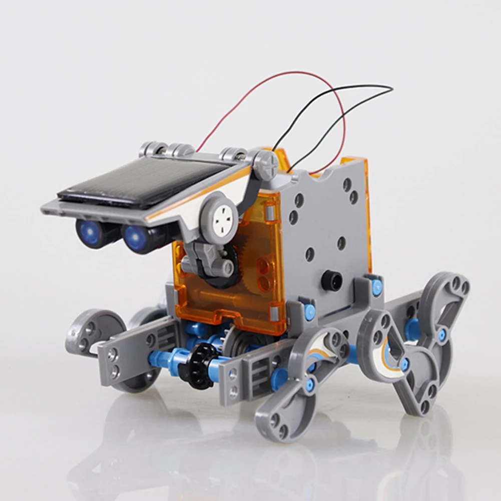Solar Robot DIY Assembling Toy Self-assembled Car 12 In 1 Intelligent Science Educational Children's Gift |