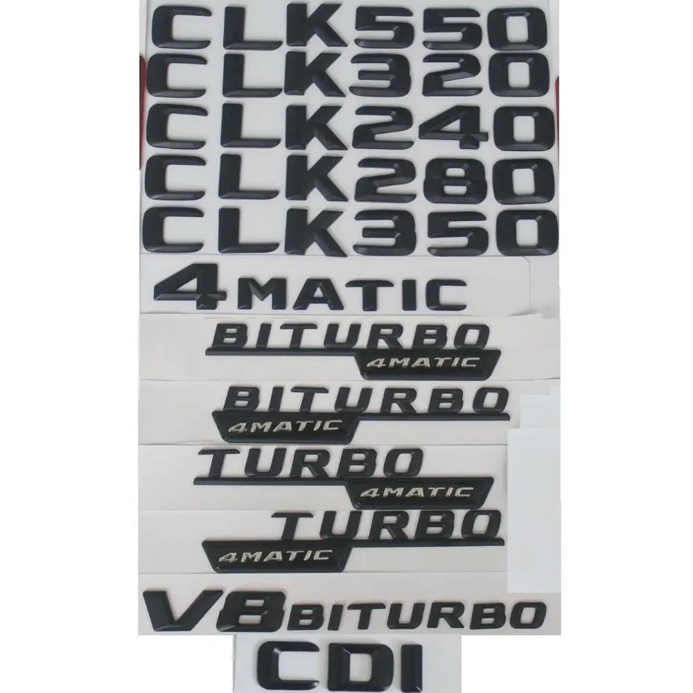 3D буквы для Mercedes Benz CLK200 CLK220 CLK230 CLK240 CLK250 CLK260 CLK280 CLK300 CLK320 CLK350 CLK500 CDI 4matic эмблемы |