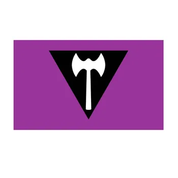 

90x150cm Labrys Lesbian Flag