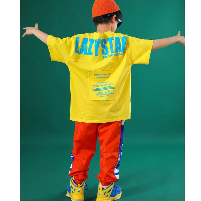 Детский джазовый танцевальный Детский костюм для выступлений с блестками в стиле хип-хоп, сценический костюм, танцевальные костюмы, джазовая танцевальная одежда для мальчиков, уличная одежда