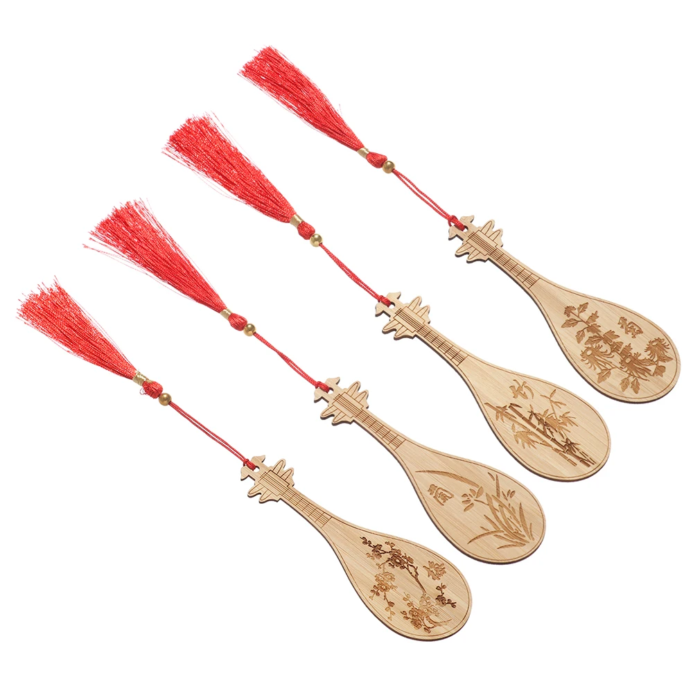 

Bookmarks Retro Chinese Style Children Gift Creative Lute Plum Orchid Bamboo Chrysanthemum Book Page Marker