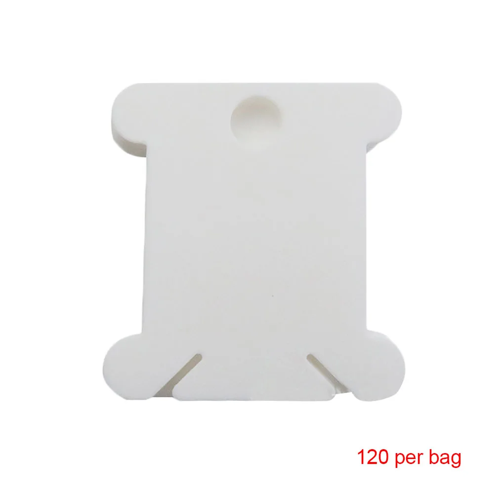 120PCS/Set Plastic Bobbins Floss Set Spool Thread Card Embroidery Floss DIY Stitch Organizer Holder Sewing Tools