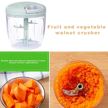 Manual Food Grinder Fruits Vegetable Cutter Mixer Shredder Kitchen Food Chopper Mincer SNO88