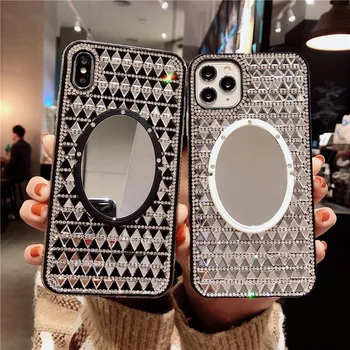 

B37 silicone case for iphone11 with mirror protective back cover
