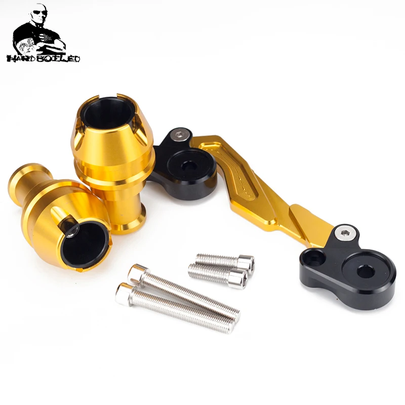 Modified moto nmax xmax nvx rear crash slider guard axle muffler pipe frame sliders falling protection For xmax300 pcx150 forza (7)