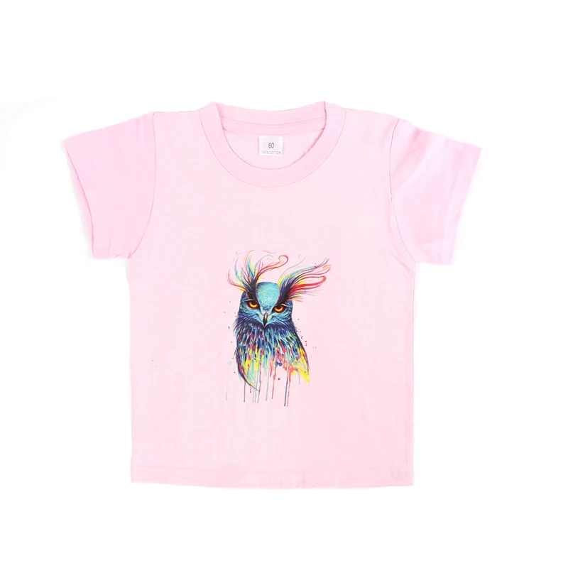 Boys Girls Cotton T-Shirt Lion King Cartoon Funny T shirt Children Short Sleeve Summer Tops Kids Owl Print Tee Clothes (4)