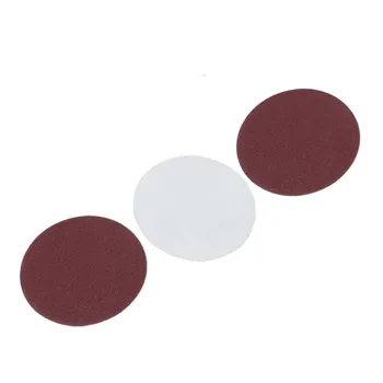 

50pcs Sandpaper Disc Set Hook&Loop Dry Red 2/4" Inch Aluminam Tools Kit