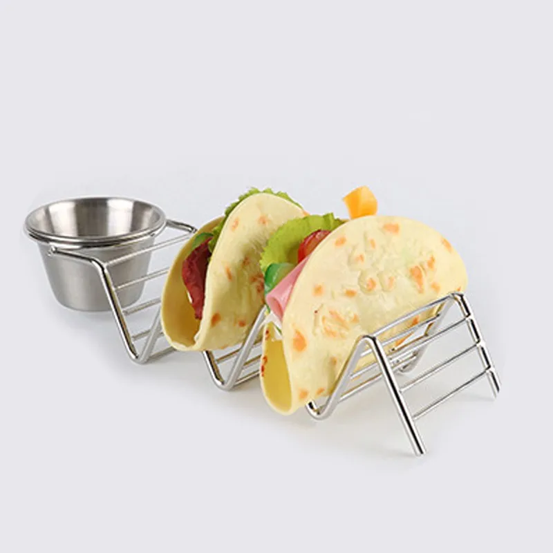 Нержавеющая сталь Taco держатель стенд лоток стойка кронштейн Подставка под пирог кухонные инструменты для выпечки