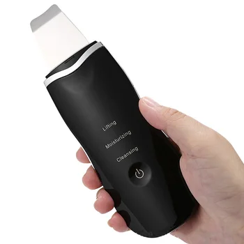 

Rechargeable Ultrasonic Face Skin Scrubber Face Cleaning Peeling Vibration Blackhead Removal Exfoliating Pore Cleaner Tools